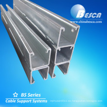 Double Strut Channel y accesorios Soporte Riel Acanalado UL, cUL, SGS, ISO, CE